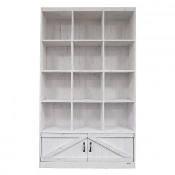 1190x390x2000mm Street76 12 Cube Unit White Wash