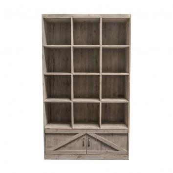 1190x390x2000mm Street76 12 Cube Unit Old Pine