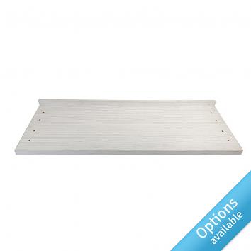 Street 76 Havana Pine Shelves Routed For Brackets, 8 Holes For Wire Riser.   30mm Back Lip