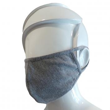 Medium 2ply Washable Grey Cotton Mask