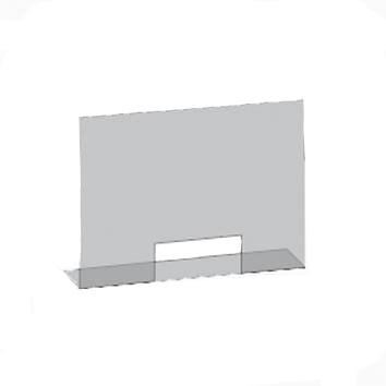 800mm Wide x 950mm High Standard Purasan PPE™ Till Guard With VHB Tape