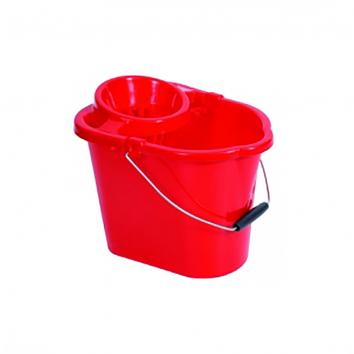 Plastic Mop Red Bucket With Wringer