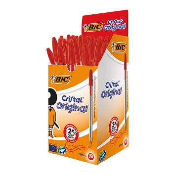 BIC Cristal Red Biro - Pack of 50