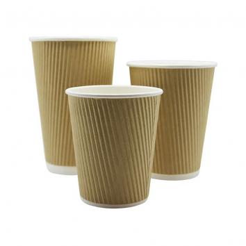 12oz Kraft Ripple Cups (500)