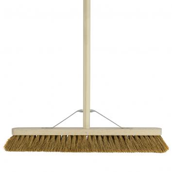 24" Soft Coco Broom With Handle