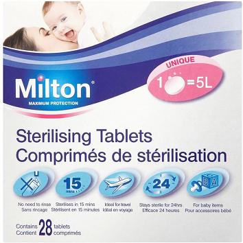 Milton Sterilising Tablets 28s - Pack of 6