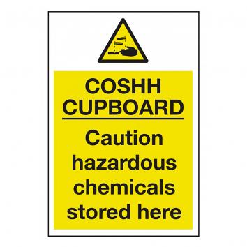 300x200mm COSHH Cupboard Sign S/A
