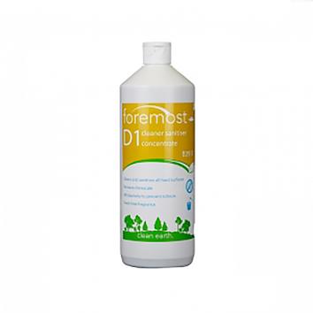 D1 Lime Washroom Hard Surface & Floor Cleaner & Disinfectant - 1 Litre