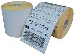 101.6x152.4mm Plain White Parcel Labels ON ROLL (500)