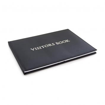 A4 Black Landscape Visitors Book
