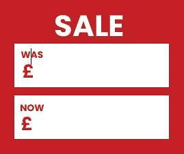 DISCON 42x50mm NEL Paper Label With Peelable Adhesive, Printed 1 Colour - Sale Stickers - Ben Sherman - 1x500