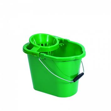 Plastic Mop Green Bucket With Wringer