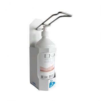 EDS Purasan PPE™ Handle Operated Wall Mounted Hand Sanitiser Dispenser. White (Inc 1 x EHS1R Sanitiser Bottle)