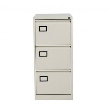 Filing Cabinet - 3 Drawer Grey (Lockable)