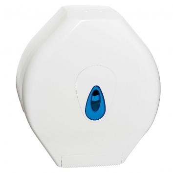 White Wall-Mounted Jumbo Toilet Roll Dispenser