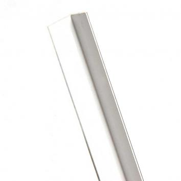 19mm White PVC L-Shape Angle - 2400mm Long