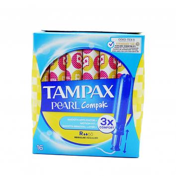 Tampax Compak Pearl - Regular (1 Box Of 16 Tampons) - 1x16