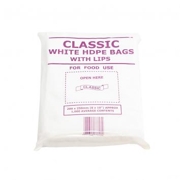 Classic 8x10" HDPE Counter Bag With Lip (1000)
