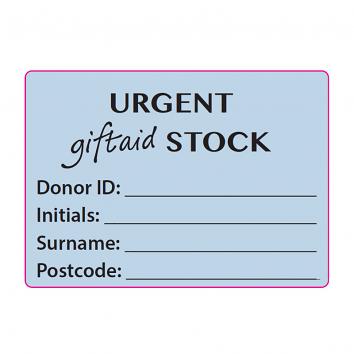 89x63,5mm High Tack Peelable Gift Aid Bag Label - ST MARY'S (Roll Of 500) (500)