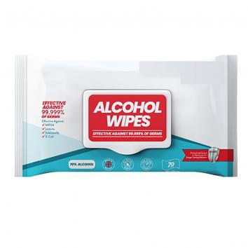 70% Alcohol Wipes - Pack of 70