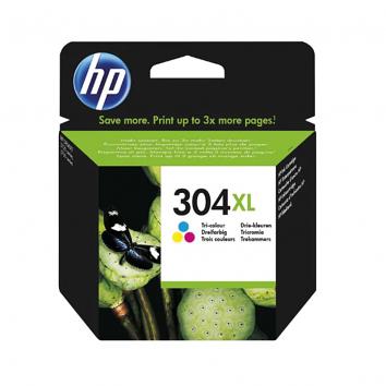 HP 304XL TriColour (Cyan, Magenta & Yellow)  Cartridge - Original